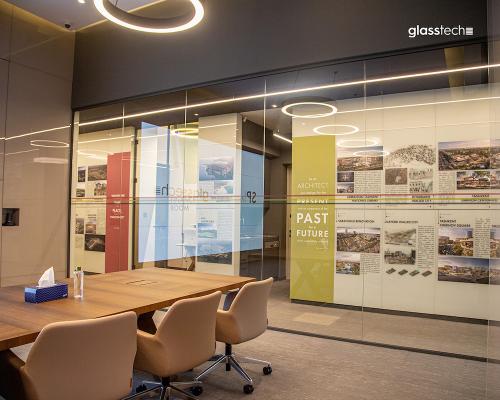 ofis ş&uuml;şə arakəsmə, aluminium